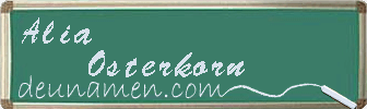 Alia Osterkorn Visitenkarte